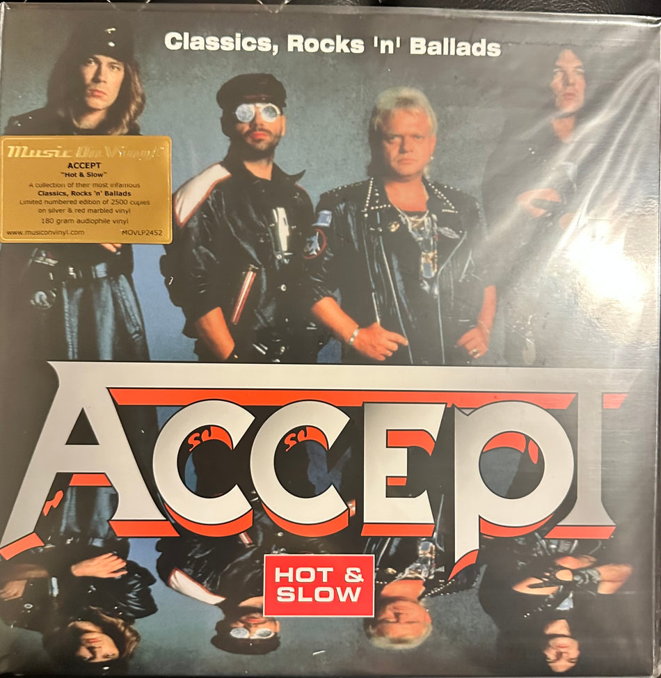 Accept - Hot & Slow Classics, Rocks and Ballads - 2LP 180g Gatefold - Silver and Red Marbled Vinyl - Numbered