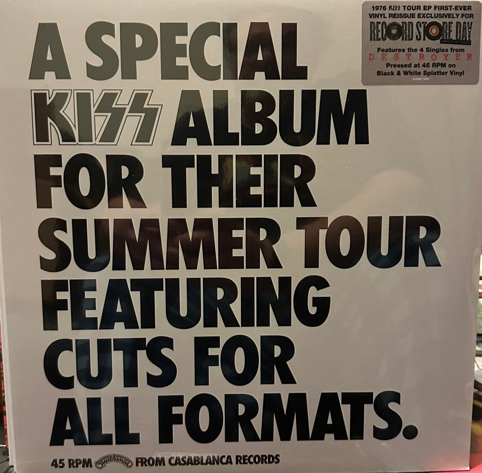KISS - A Special KISS Album EP - RSD Exclusive - Black & White Splatter Vinyl - 45RPM