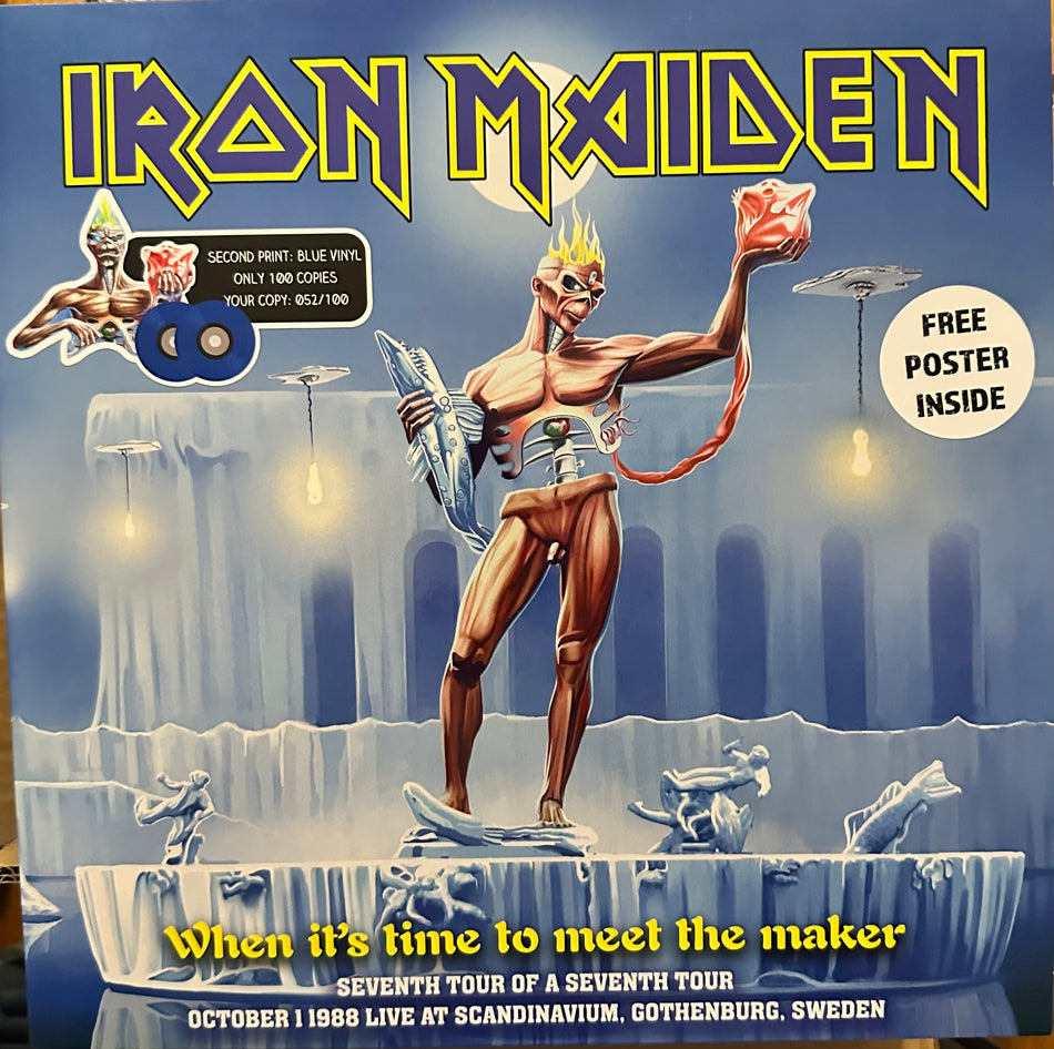 Iron Maiden - When It’s Time To Meet The Maker Live In Sweden 1988 - 2LP Colored or Black Vinyl