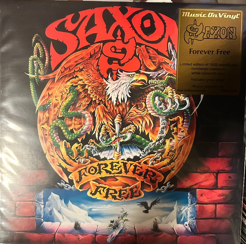 Saxon - Forever Free - 180g White Vinyl - Limited to 1000 Copies Worldwide