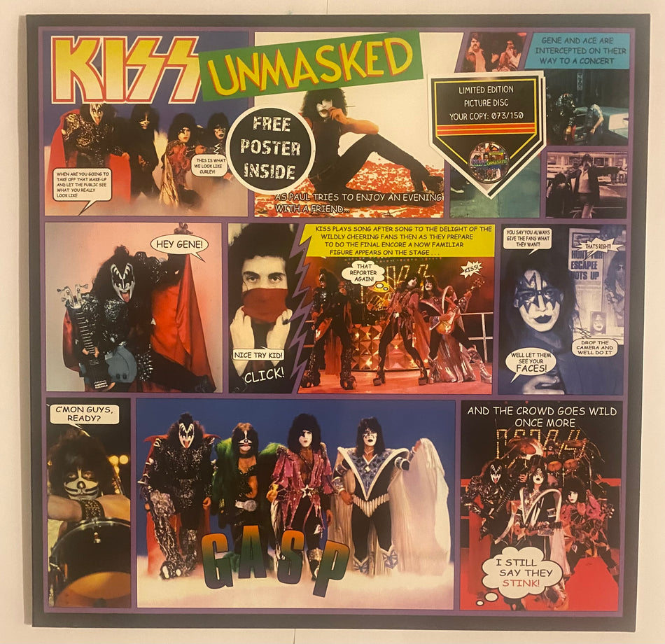 KISS - Unmasked - Alternate Cover - Picture Disc With Poster - Limited To 150 Copies Worldwide