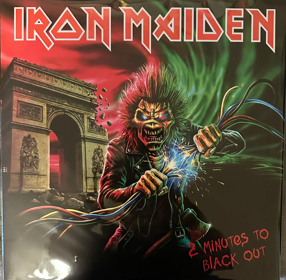 Iron Maiden - Two Minutes To Blackout - 2LP Colored Vinyl Gatefold with Poster and Litho.