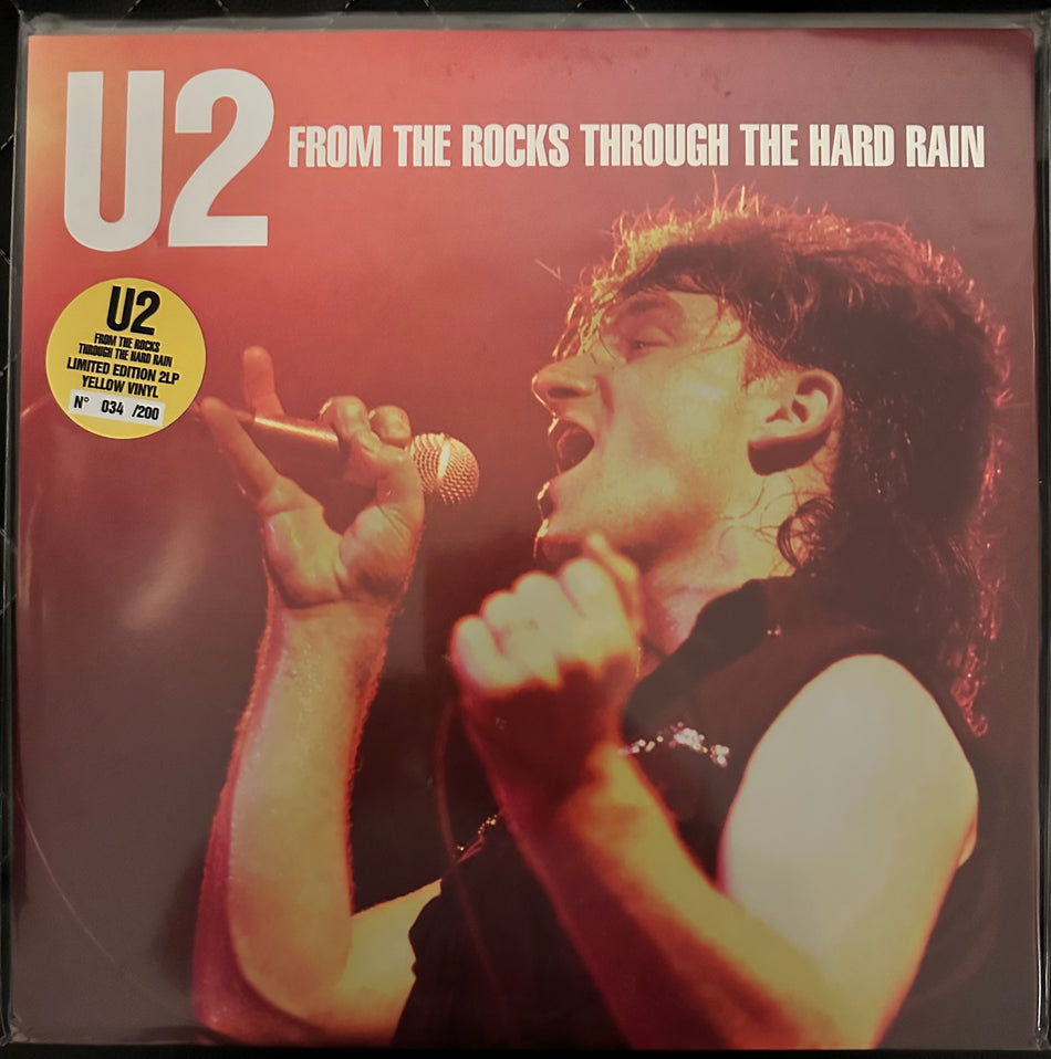 U2 - From The Rocks Through The Hard Rain - 2LP Colored Vinyl (either Red or Yellow) - Gatefold - Limited to 200 Copies.