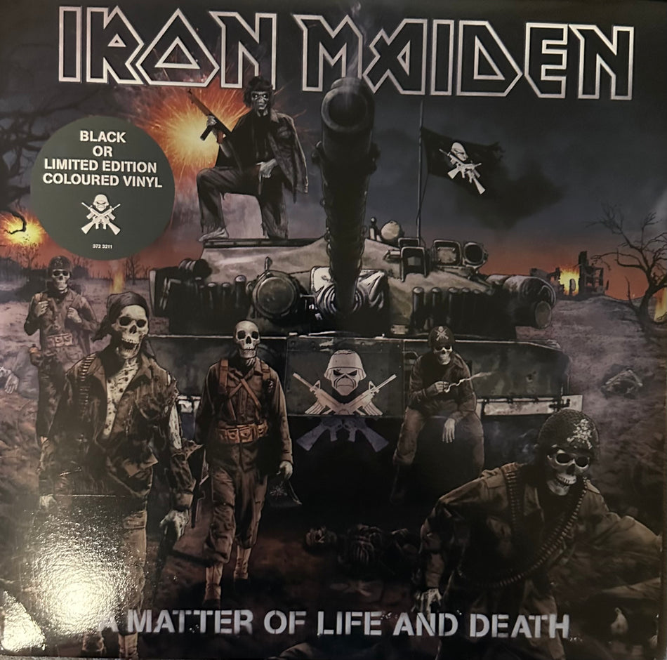 Iron Maiden - A Matter Of Life And Death - 2LP Green Vinyl - RARE