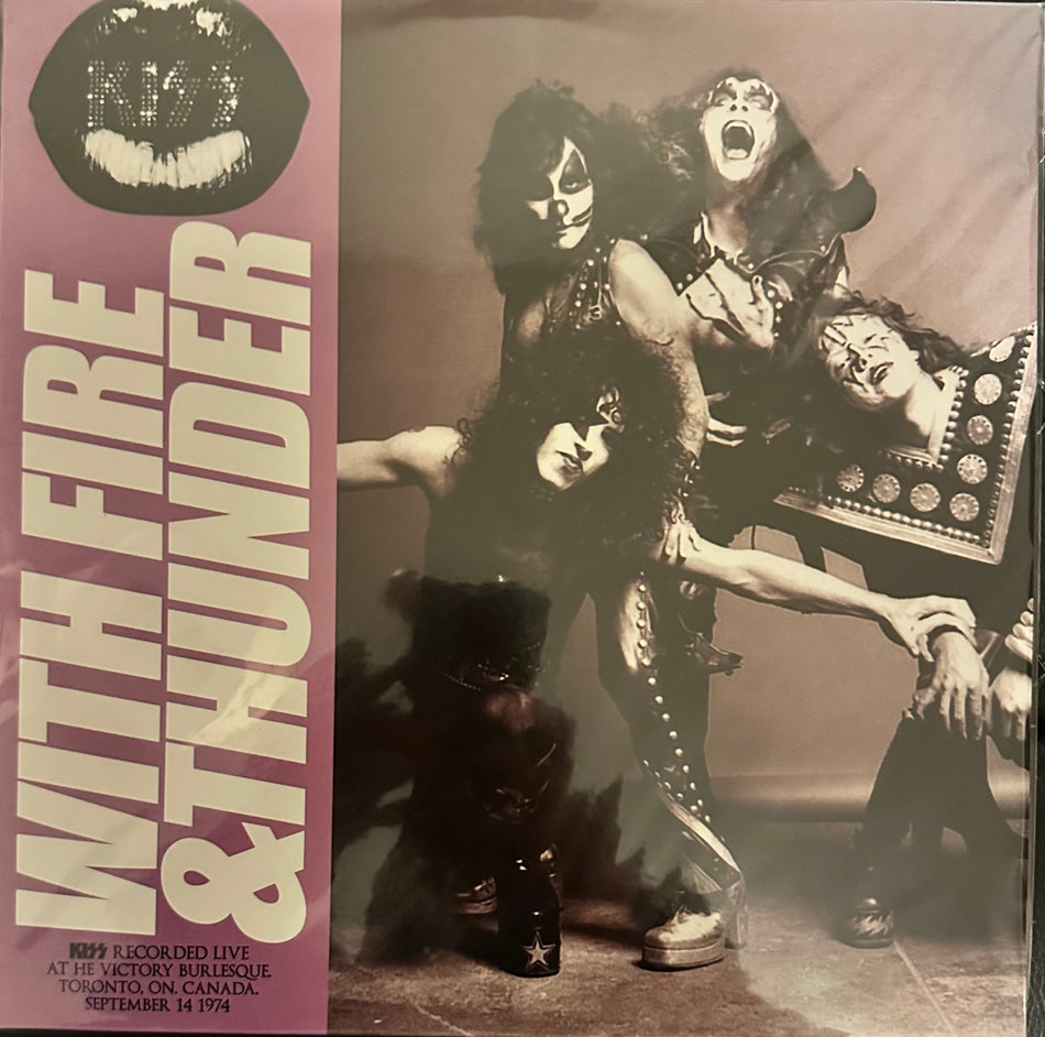 KISS - With Fire & Thunder - Live In Toronto 1974 - Black or Colored Vinyl with Printed Inner Sleeve and Poster.