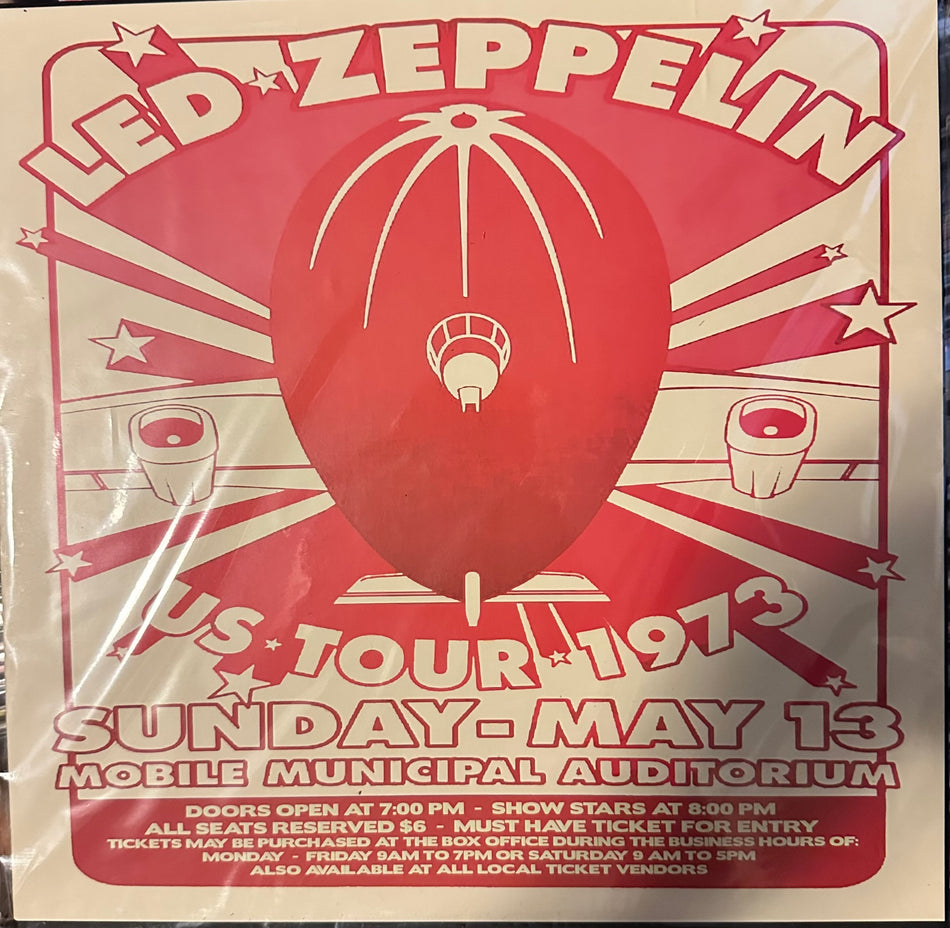 Led Zeppelin- US Tour 73 Mobile Alabama - 3LP Splatter Vinyl Box Set - Soundboard - Limited to 350 Copies
