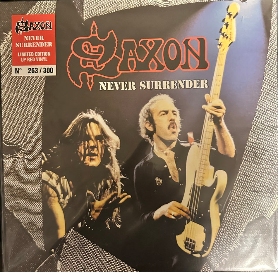 Saxon - Never Surrender - Italy 1981 - Colored Vinyl - Numbered of 300 Worldwide