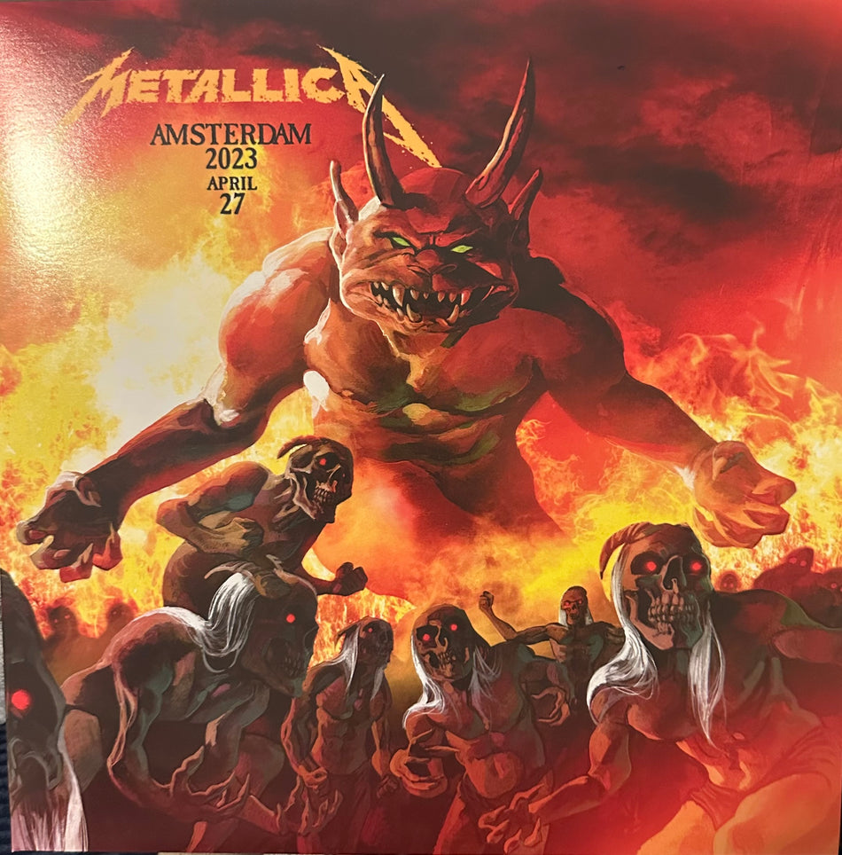 Metallica - Amsterdam 2023 - 3LP Colored Vinyl Trifold Sleeve
