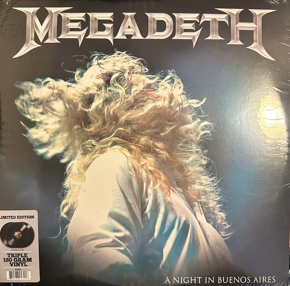 Megadeth - A Night In Buenos Aires - 3LP 180g Black Vinyl Audiophile Version