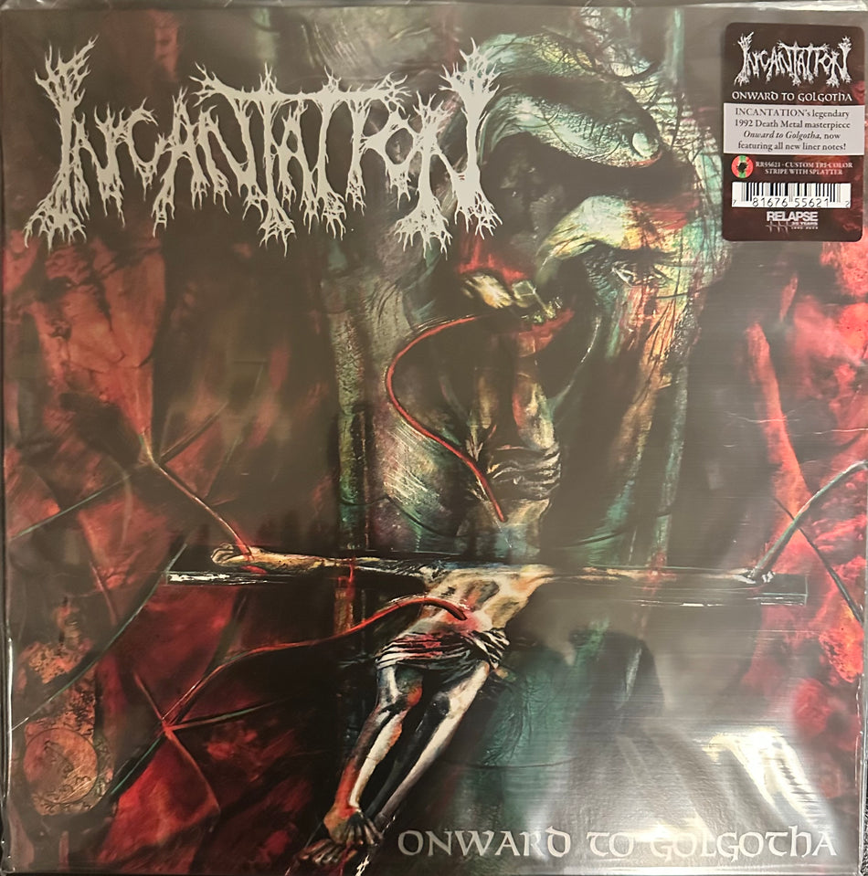 Incantation - Onward To Golgotha - Three Color Stripe Splatter