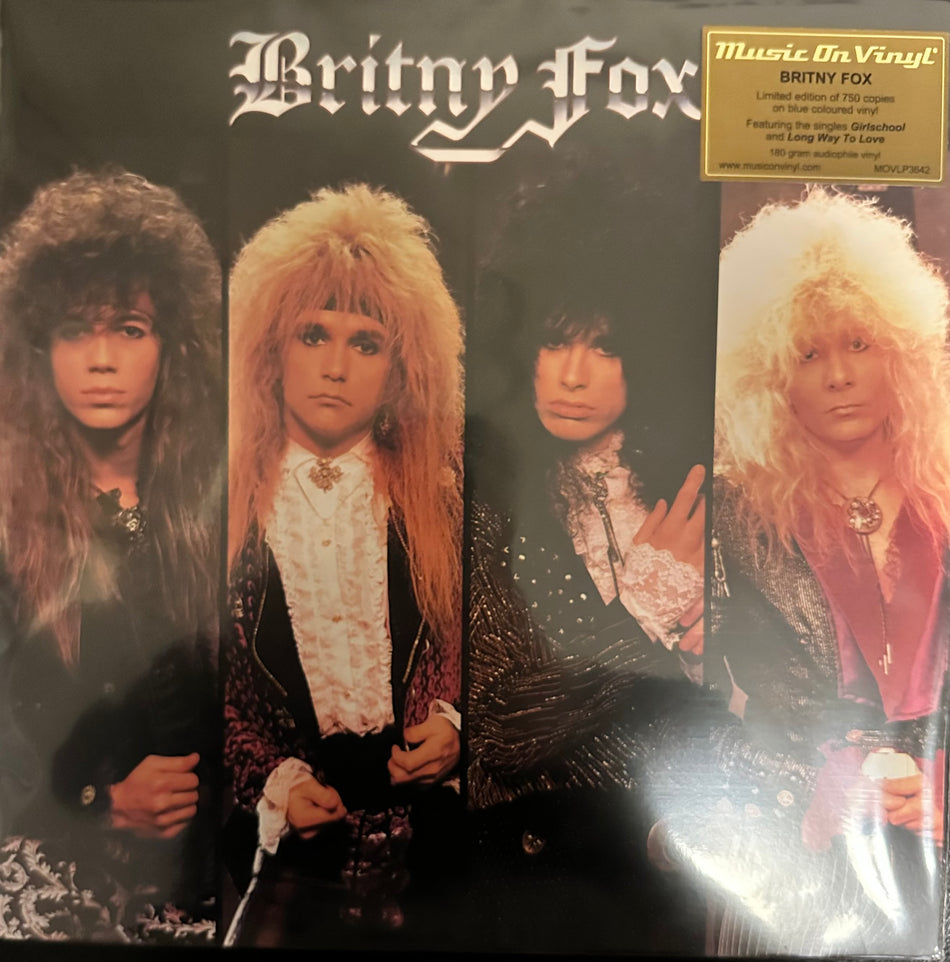 Britny Fox - Britny Fox - Music on Vinyl Limited Edition - 180g Blue Colored Audiophile Vinyl - Limited to 750 Copies