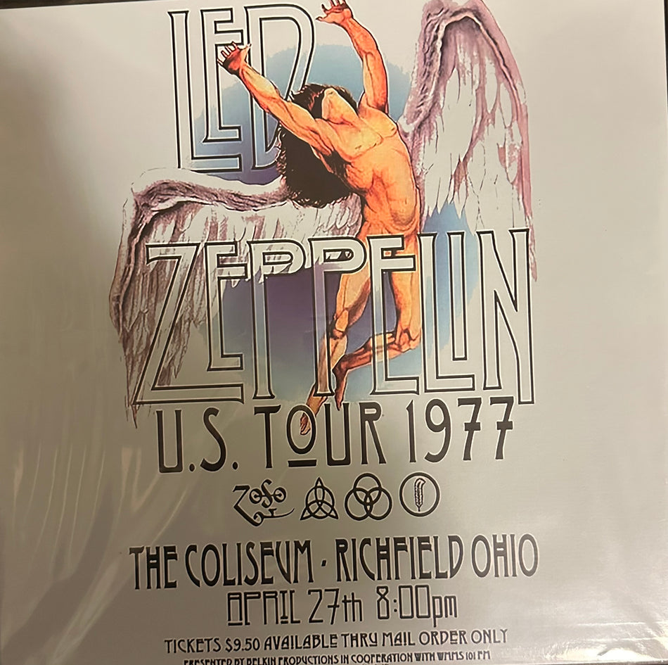 Led Zeppelin - US Tour 1977 - The Coliseum Richfield Ohio - 4LP Box Set Splatter Vinyl with Booklet - Limited to 350 Copies Worldwide