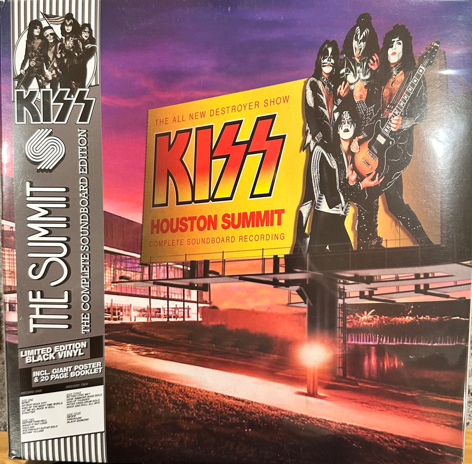 KISS - Houston Summit ‘76 - The Complete Soundboard - 2LP Colored Vinyl Gatefold With Huge Poster and 20 Page Book!!!