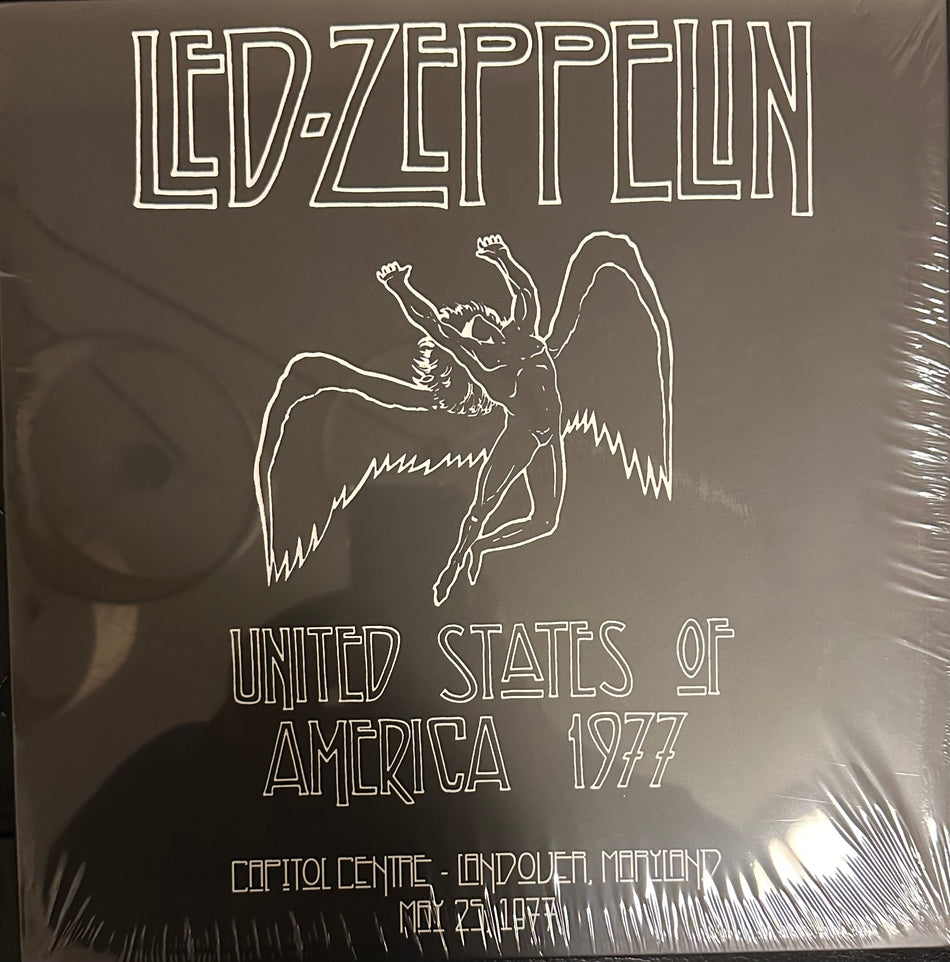 Led Zeppelin- United States of America 1977 - Landover Maryland - 4LP Hardshell Boxset - Splatter Vinyl with Foldout Booklet - Limited to 350 Copies Worldwide