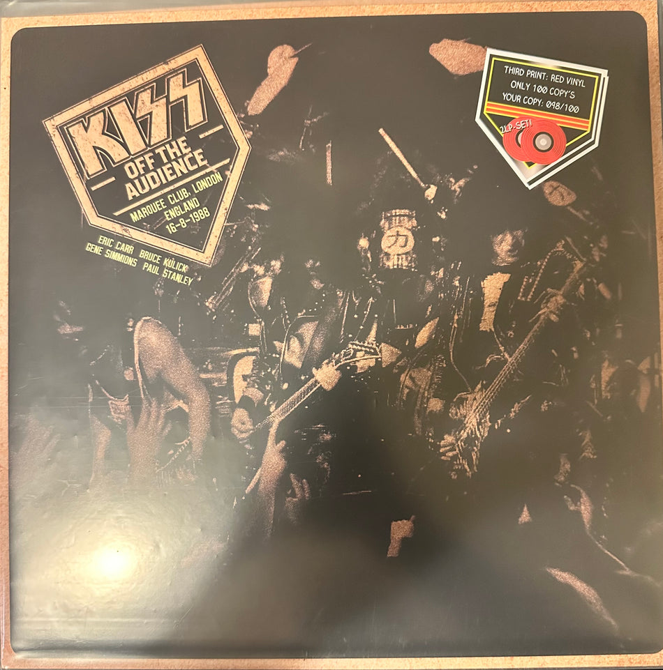 KISS - Off The Audience - London 88 - Only Black Vinyl Left - Limited to 200 Copies