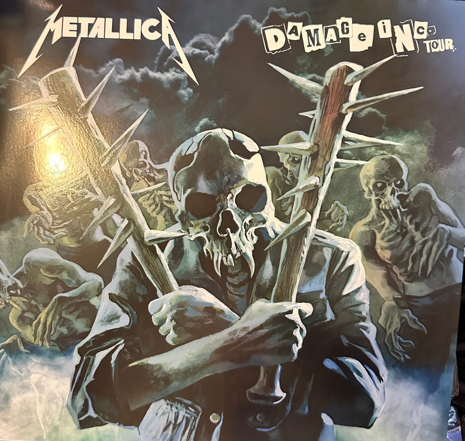 Metallica - Damage Inc. Tour - Cape Arena, Cape Girardeau, MO. 5/24/1986 - 2LP Colored Vinyl Gatefold