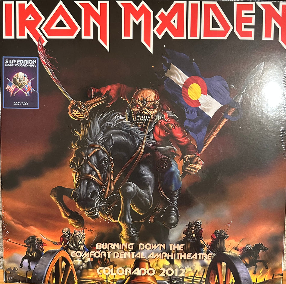 Iron Maiden - Burning Down The Comfort Dental Amphitheater Colorado 2012 - 3LP Colored Vinyl Box Set