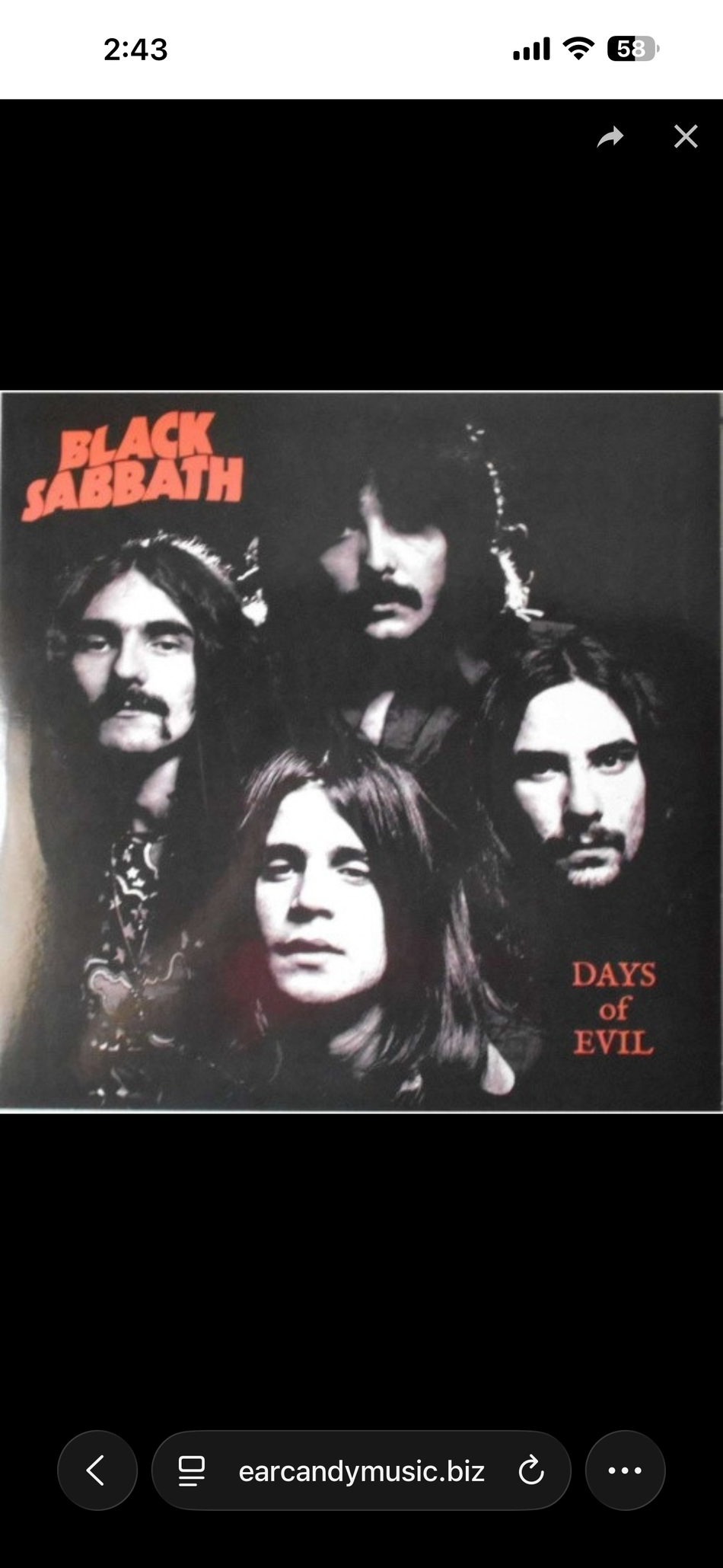 Black Sabbath - Days of Evil -