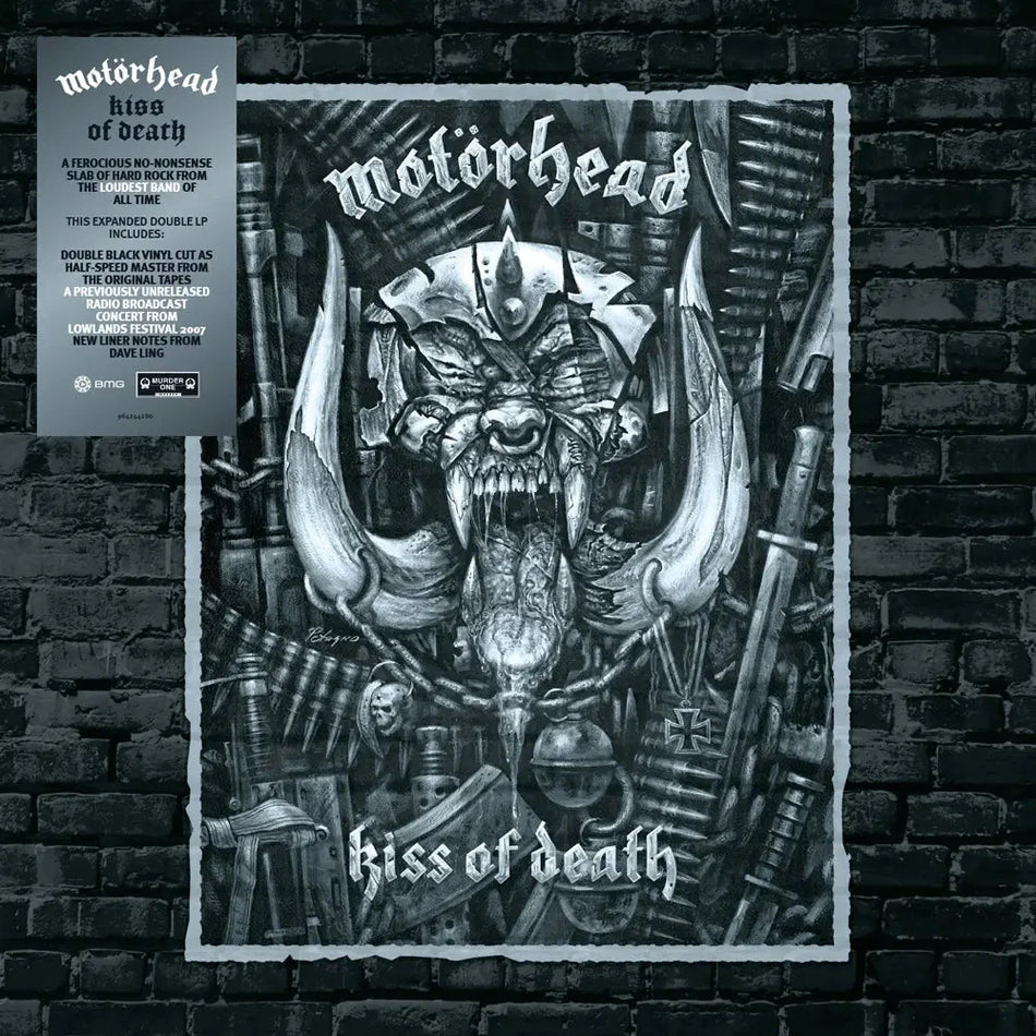 Motörhead - Kiss Of Death - 20th Anniversary Edition Half Speed Master - Includes Radio Broadcast - 2LP Gatefold and Booklet