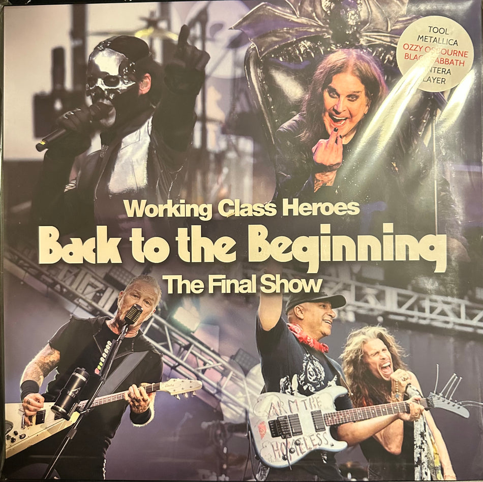 Black Sabbath, Ozzy Osbourne, Metallica, Pantera, Slayer, Tool and The Supergroups! - Working Class Heroes - Back To The Beginning - The Final Show - 5LP Box Set - Colored Vinyl (Red) - Numbered of 300 Copies!