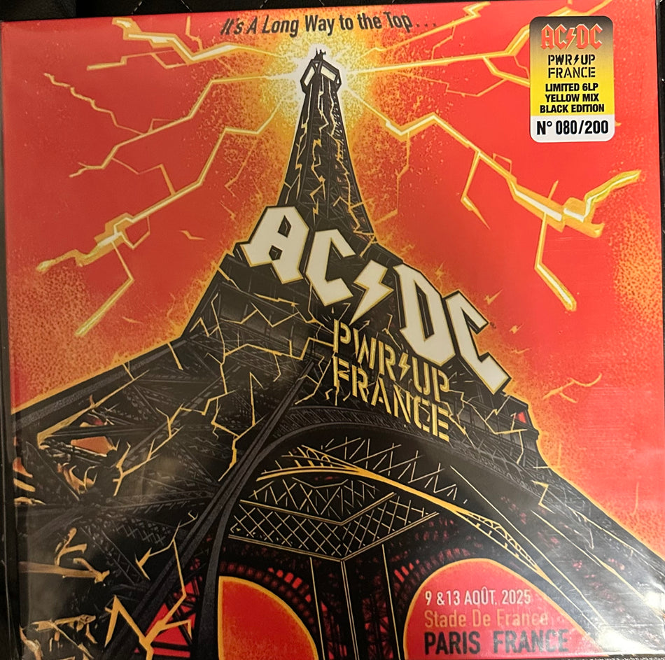 AC/DC - Power Up France - 6LP Box Set - 2 Full Shows! - Colored Vinyl - Multi IEM Sourced - 4 Page Booklet - Numbered Certificate - Limited to 200 Copies