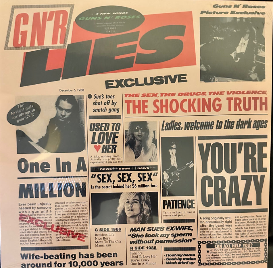 Guns N Roses - Lies - Colored Vinyl Import