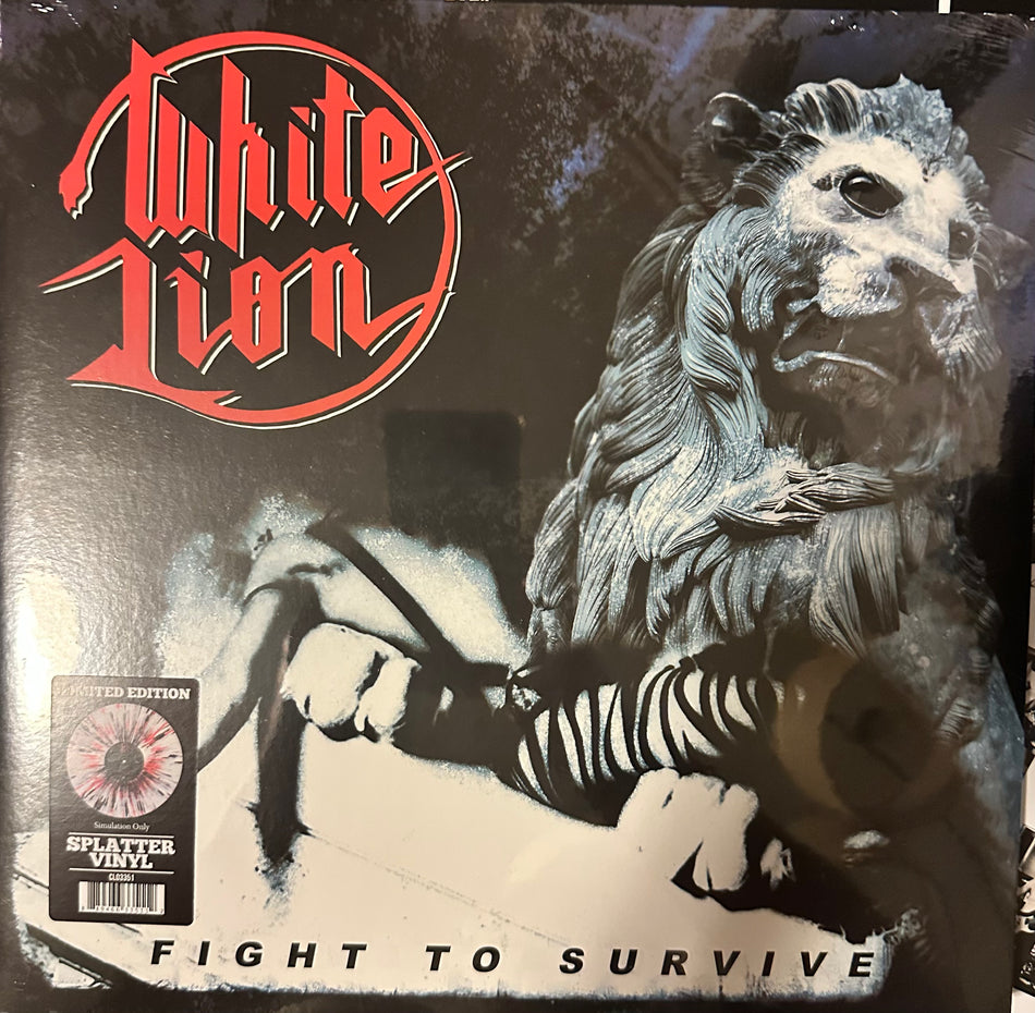 White Lion - Fight To Survive - Splatter Vinyl Gatefold
