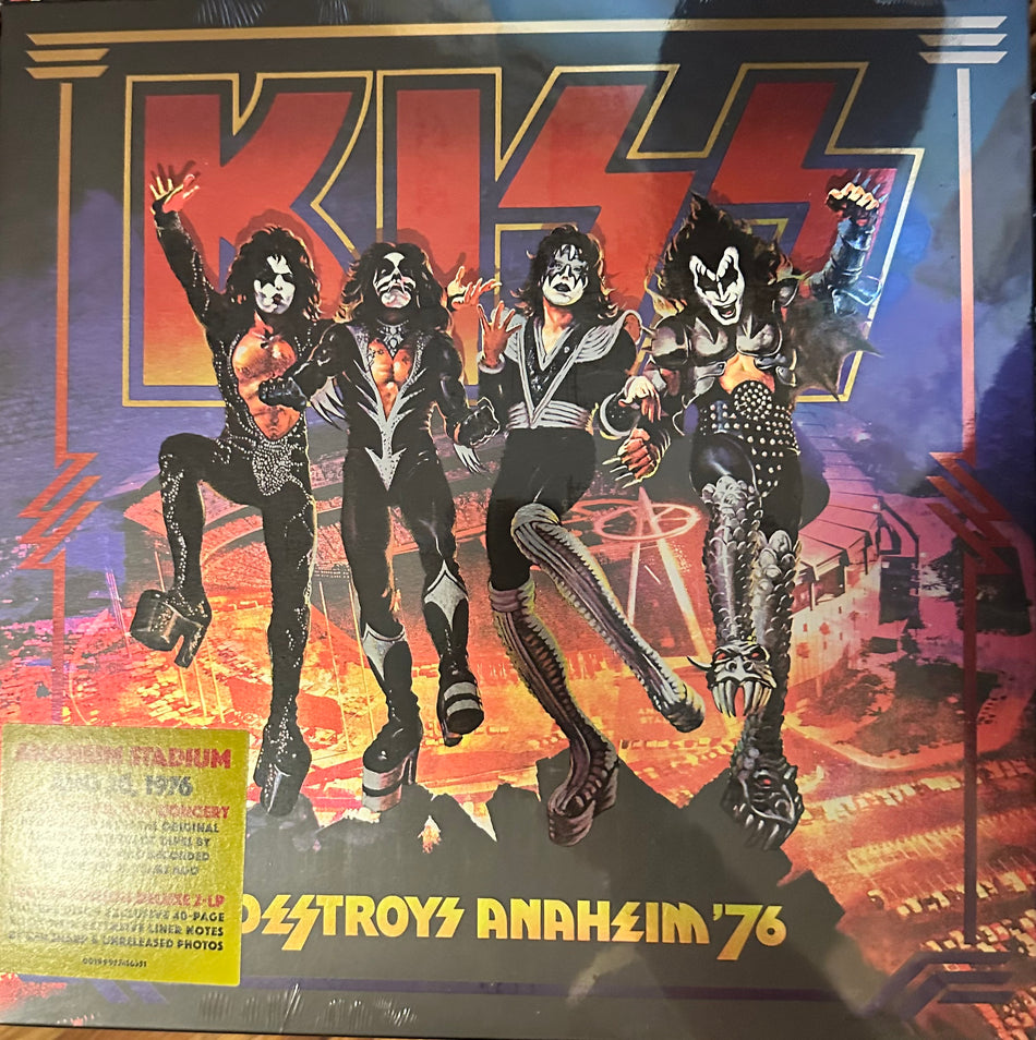 KISS - Destroys Anaheim ‘76 - 2LP Picture Disc with 40 Page Book and Collectors Coin