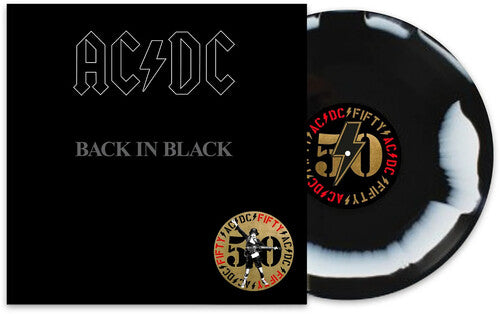 AC/DC - Back In Black - 50th Anniversary 180g Black and White Vinyl
