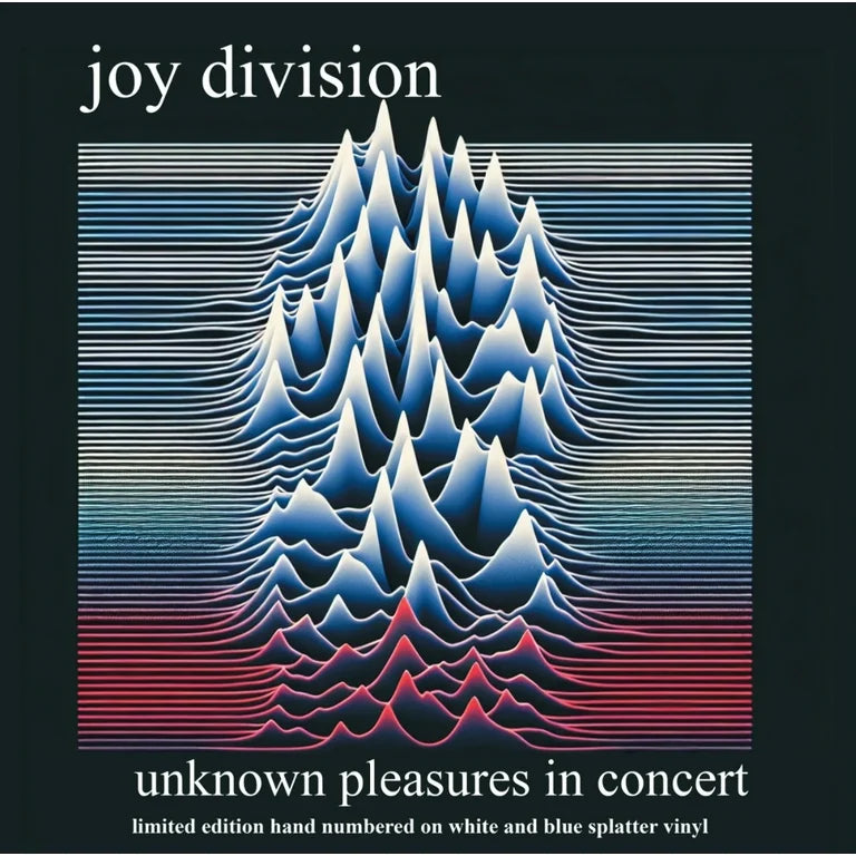 Joy Division- Unknown Pleasures In Concert - Limited Edition of 500 - Hand Numbered Splatter Vinyl