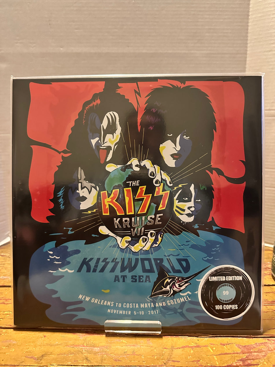 KISS - KISSKRUISE VII - 2017 - 2LP Colored Vinyl Red or Blue Gatefold - Limited to 100 Copies of Each Color Worldwide - 30x30 Poster