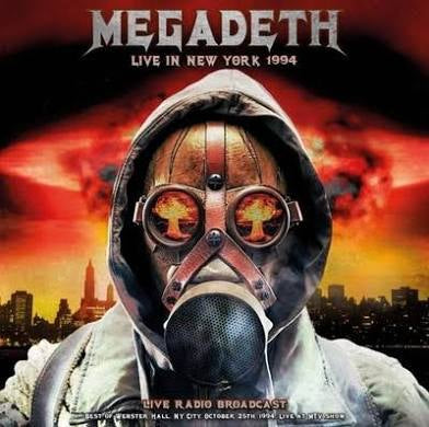 Megadeth- Live in New York 1994 - Red and Black Splatter Vinyl